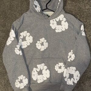 GREY DENIM TEARS HOODIE